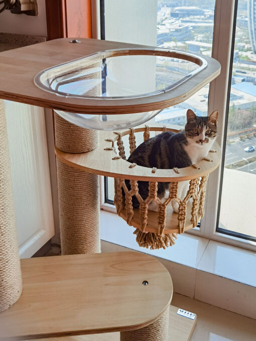 Solid wood cat tree~No.5069 - Image 4