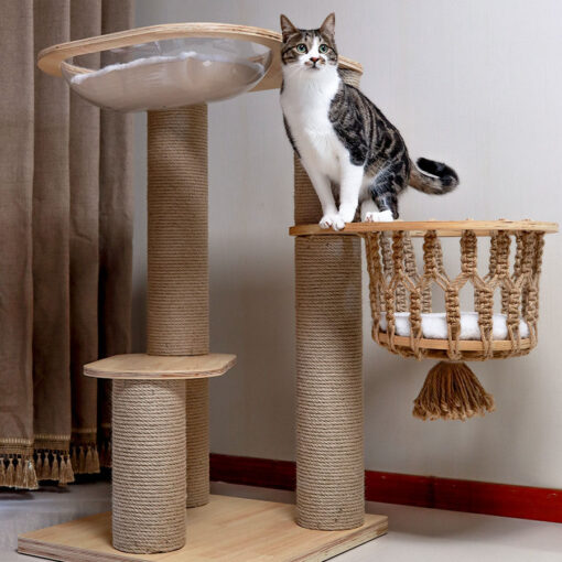 Solid wood cat tree~No.5069