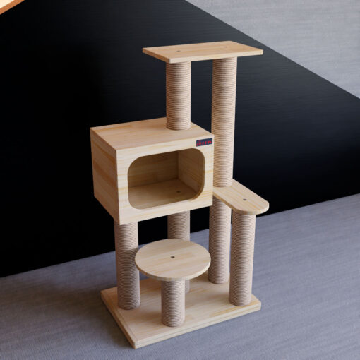 Solid wood cat tree~No.5086-1 - Image 3