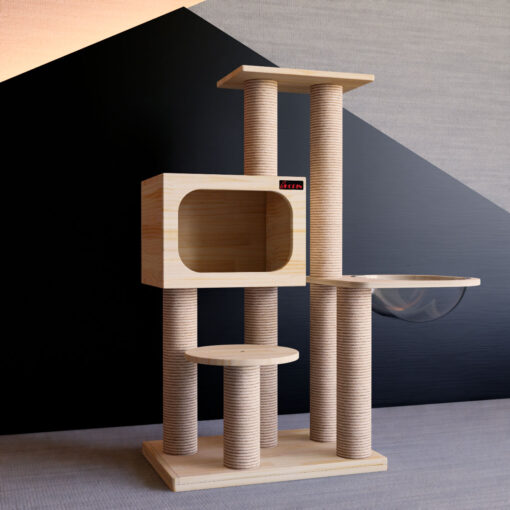 Solid wood cat tree~No.5086-3 - Image 2