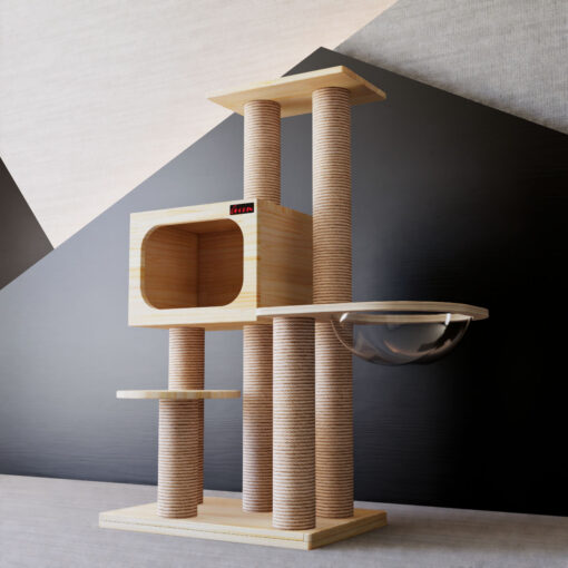 Solid wood cat tree~No.5086-3 - Image 4